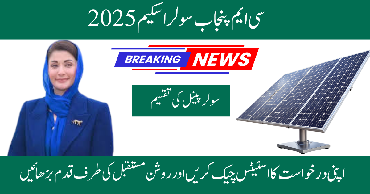 CM PUNJAB SOLAR SCHEME APPLICATION 2025