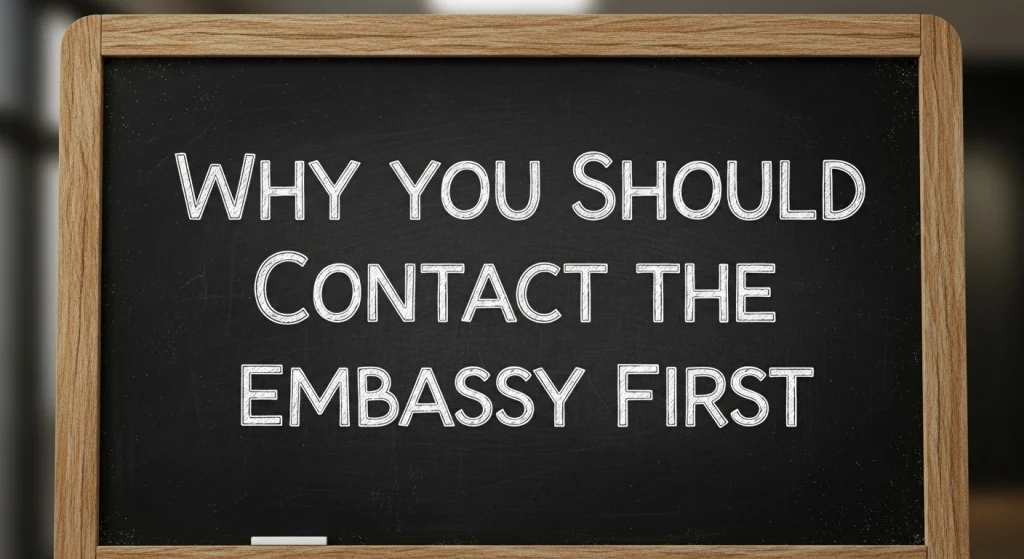 Why You Should Contact the Embassy First