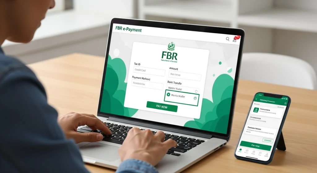 FBR e-Payment System | How to Pay Taxes Online in Pakistan (Complete Guide 2025) 2 Whisk bb017e4e3bd253cb4f24a9ce90c9832edr