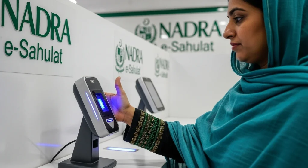 NADRA e SAHULAT | Services, Branchless Banking, Biometric Verification, Franchise & Helpline 2 NADRA E Sahulat Biometric Verification