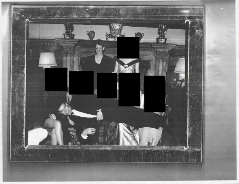 Ghislaine Maxwell and Andrew Mountbatten-Windsor are seen in this image released by the Department of Justice [Handout/US Justice Department via Reuters]