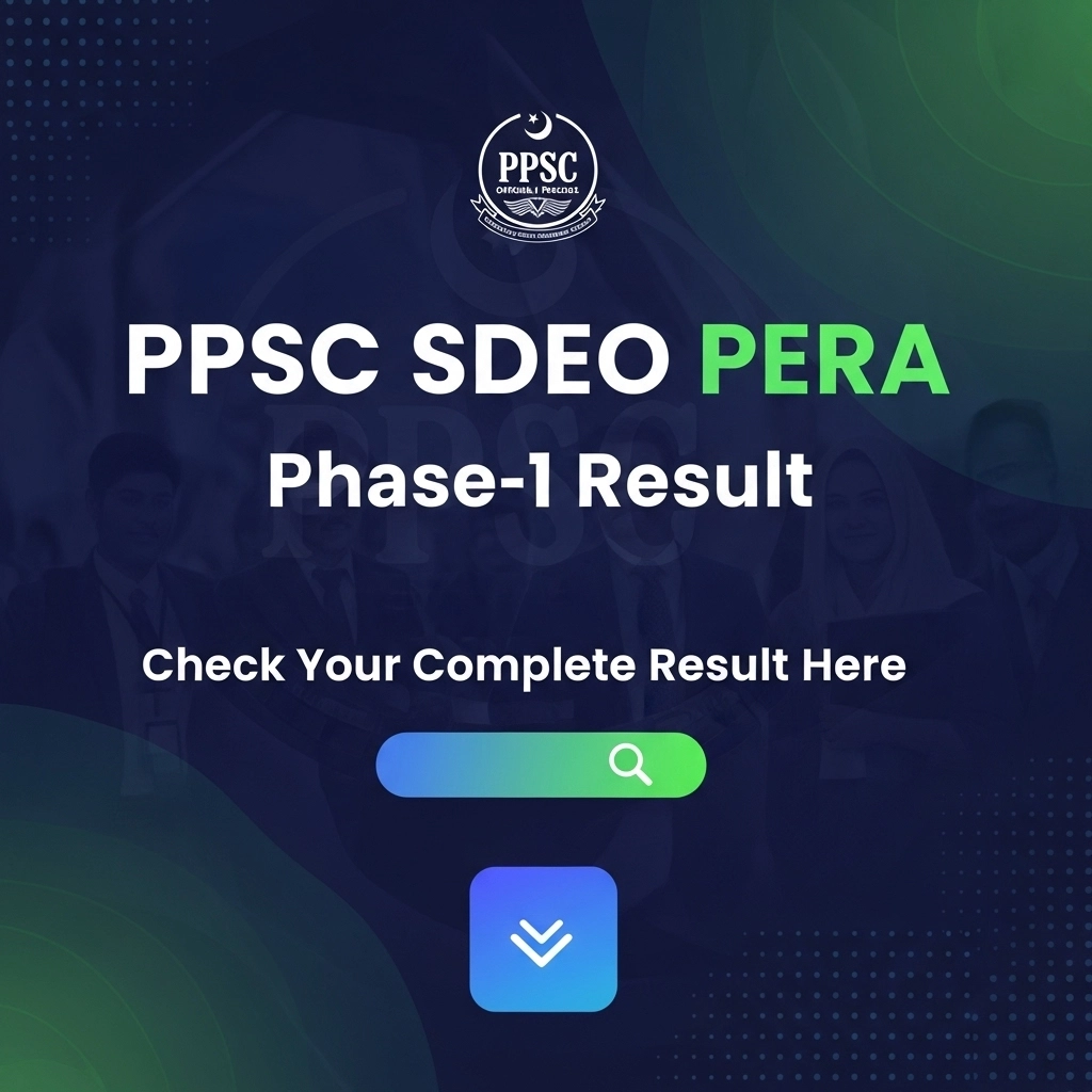 PPSC SDEO PERA Phase-1 Result | Check Your Complete Result Here