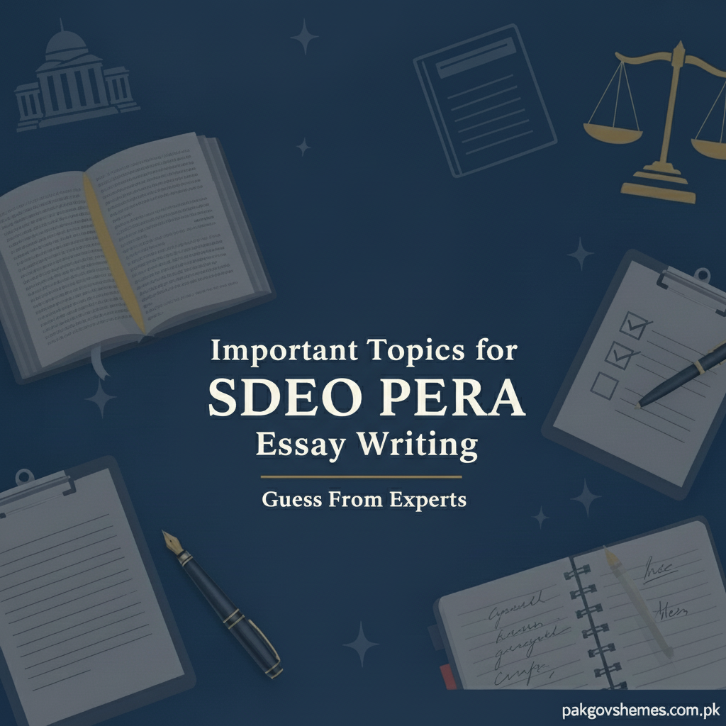 Important Topics for SDEO PERA Essay Writing