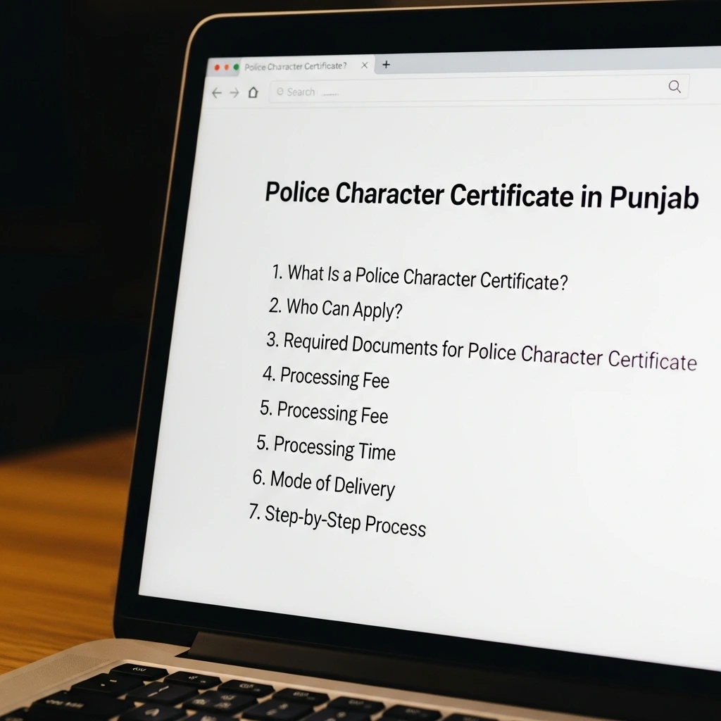 Police Character Certificate in Punjab | Requirements, Process, Fee 2 Police Character Certificate in Punjab | Requirements, Process, Fee