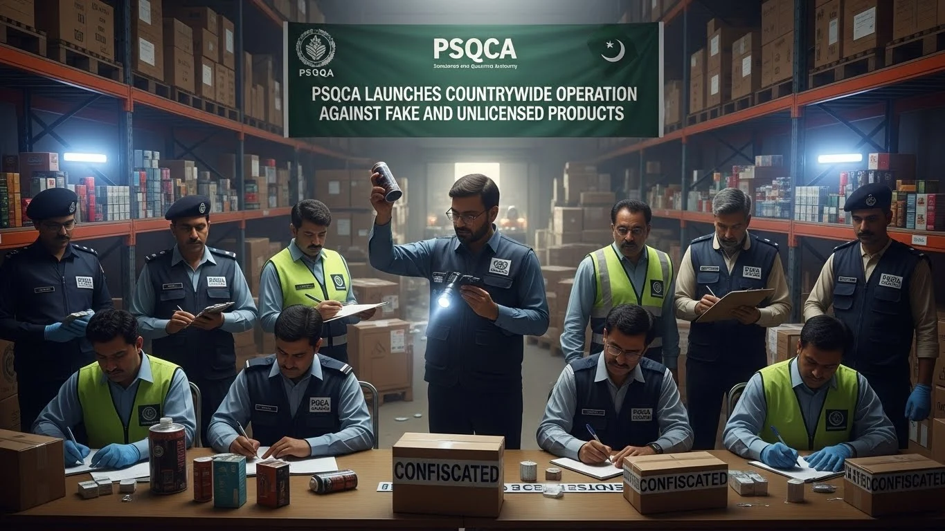 PSQCA launches a nationwide operation to crack down on unlicensed and substandard products, ensuring strict compliance with Pakistan’s quality standards