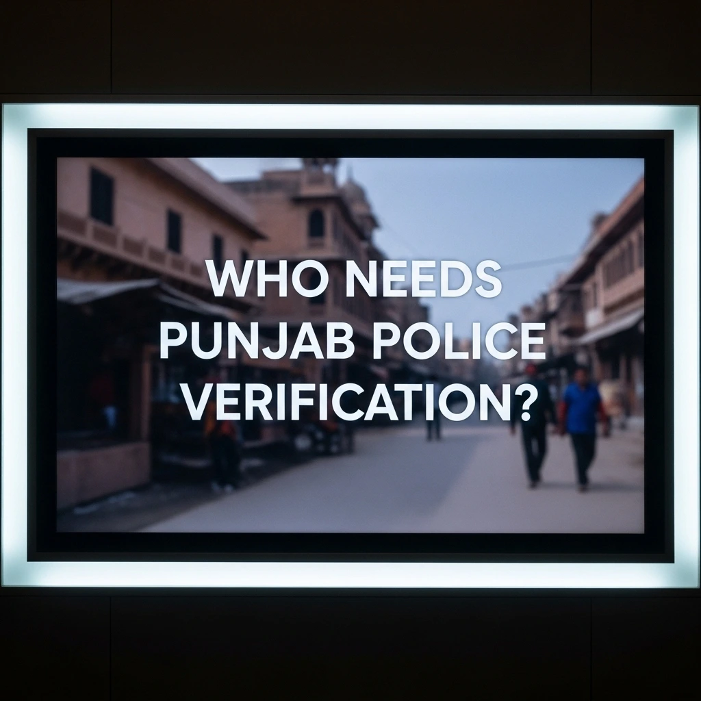 Who Needs Punjab Police Verification?