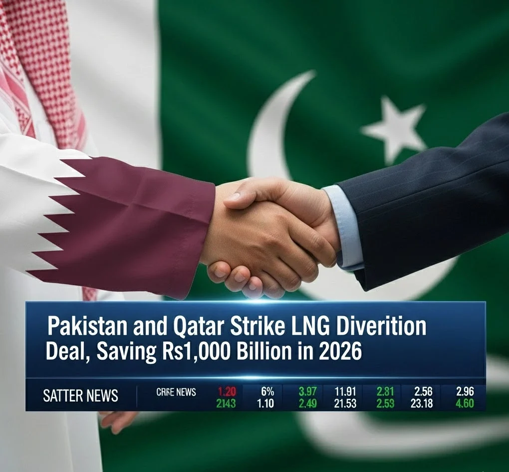 Pakistan and Qatar Strike LNG Diversion Deal, Saving Rs1,000 Billion in 2026