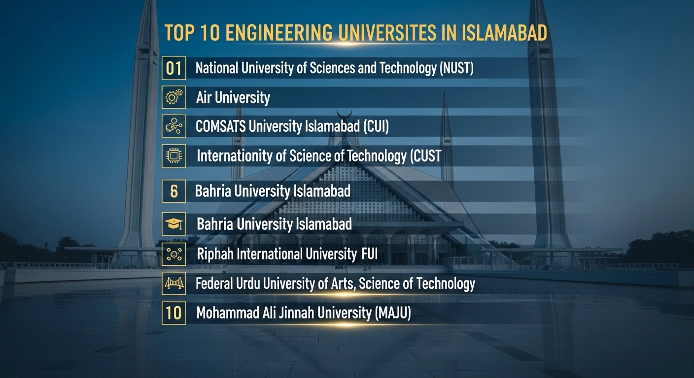 Top 10 Engineering Universities in Islamabad