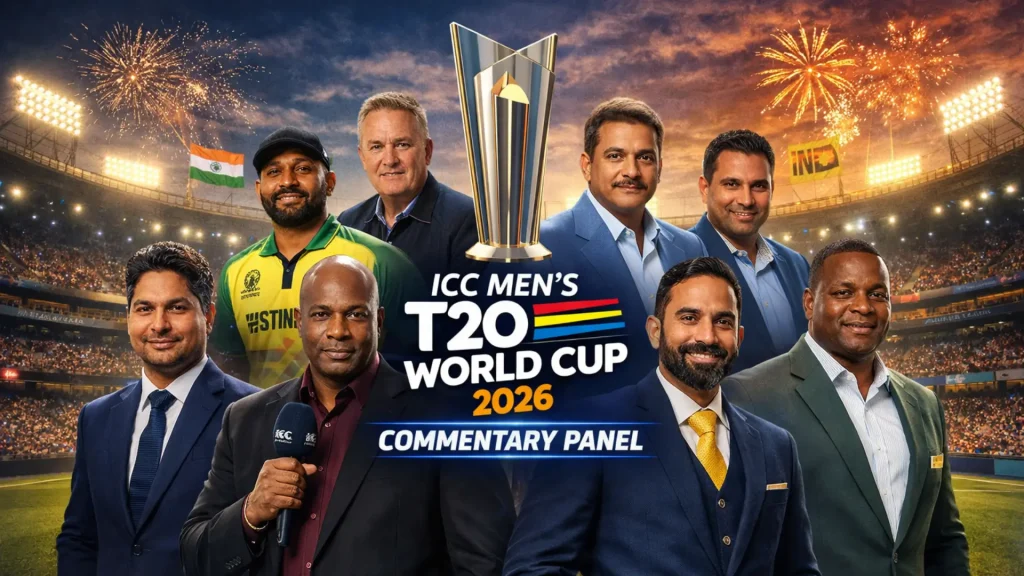 T20I World Cup 2026 Commentators & Umpires Full List – ICC Official Panel 3 T20I World Cup 2026 Commentators & Umpires