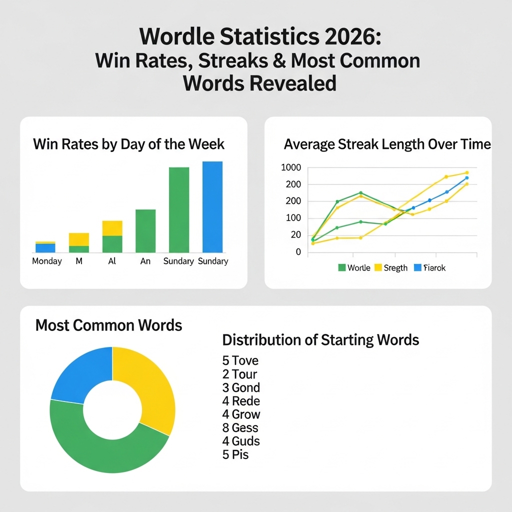 Wordle Statistics 2026: Win Rates, Streaks & Most Common Words Revealed