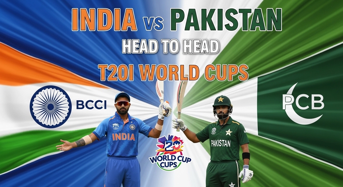 India vs Pakistan Head to Head in T20I World Cups