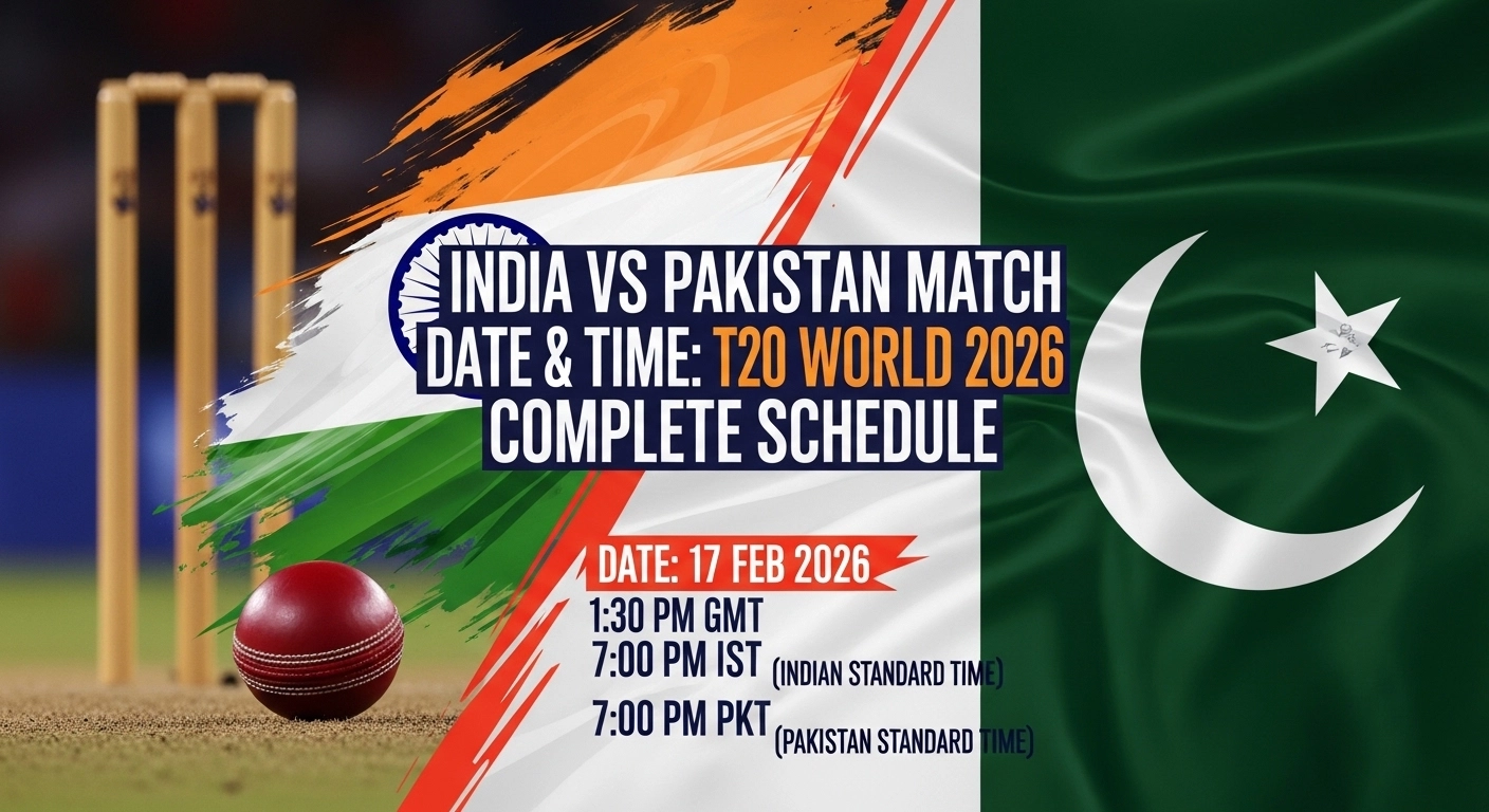 India vs Pakistan Match Date & Time