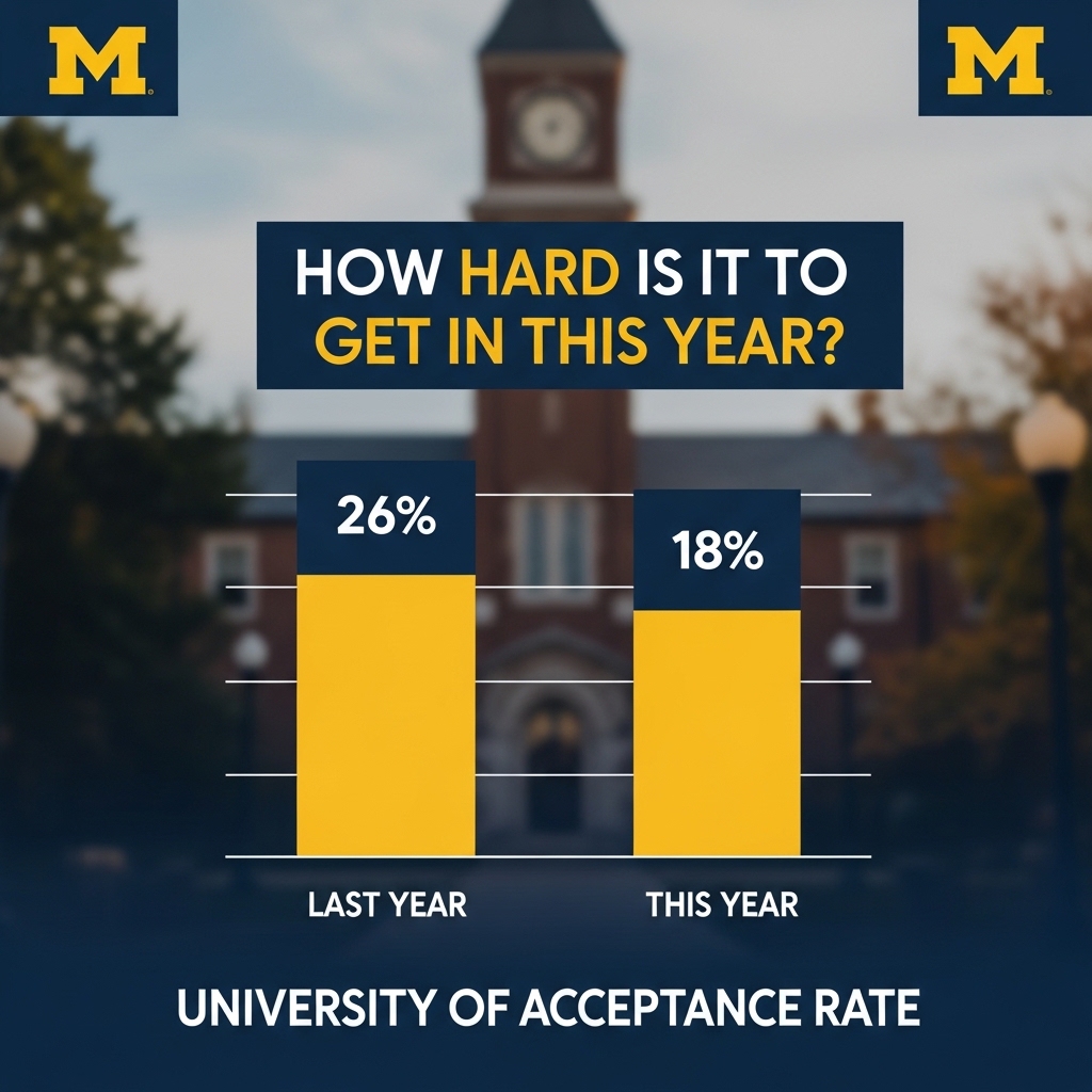 university of michigan acceptance rate How Hard is it to get in this year