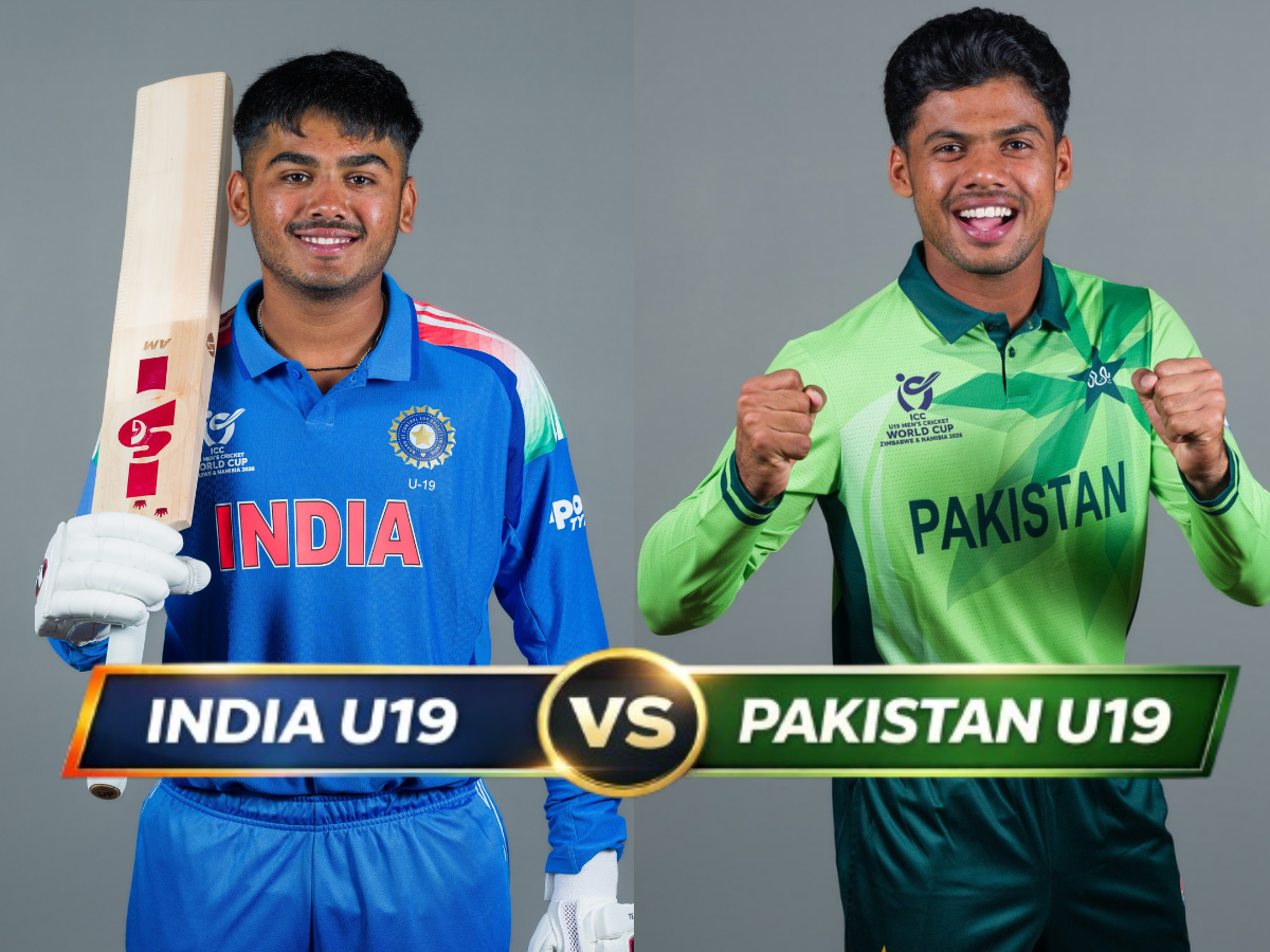 India U19 vs Pakistan U19 lice score