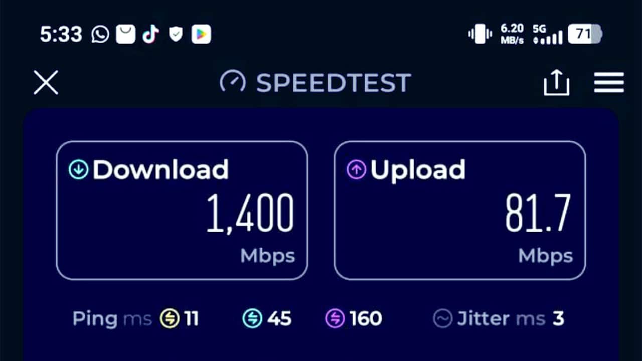 5g speed test jazz network performance 1773346201