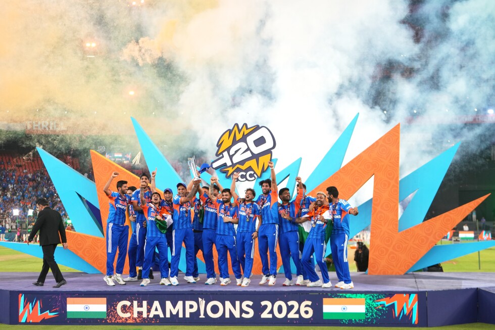 India has won the T20 World Cup for a record third time with a 96-run victory over New Zealand to the delight of 86,000